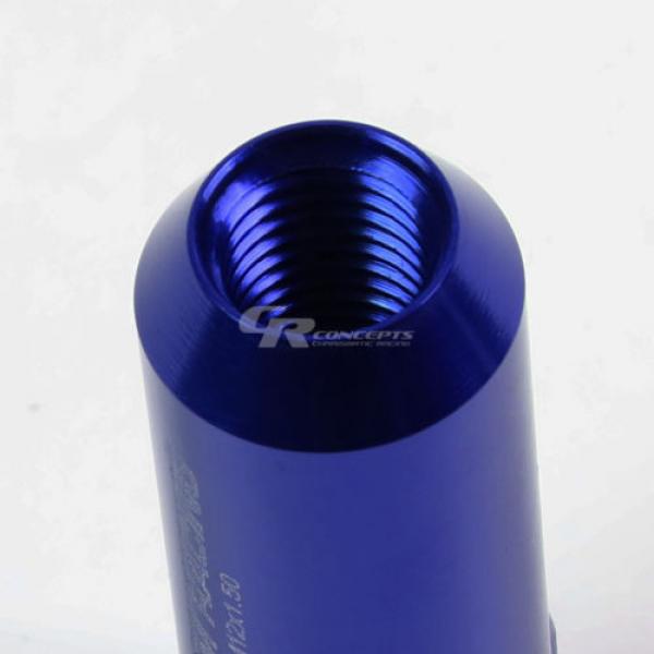 FOR IS250/IS350/GS460 20X RIM EXTENDED ACORN TUNER WHEEL LUG NUTS+LOCK+KEY BLUE #4 image