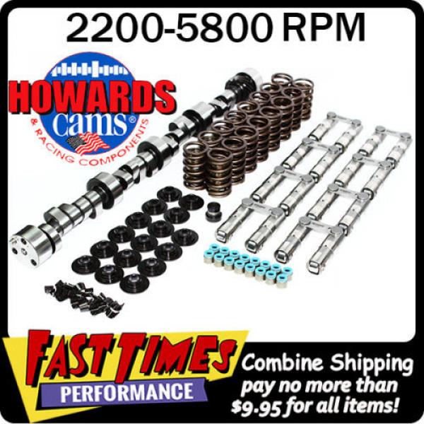 HOWARD&#039;S SBC Chevy Retro-Fit Hyd. Roller 284/288 510&#034;/530&#034; 110° Cam Camshaft Kit #1 image