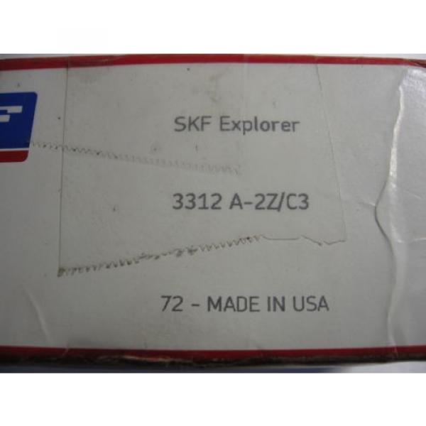 SKF Explorer 3312 A-2Z/C3 Double Row Shielded Angular Contact Bearing 3312A2Z/C3 #2 image