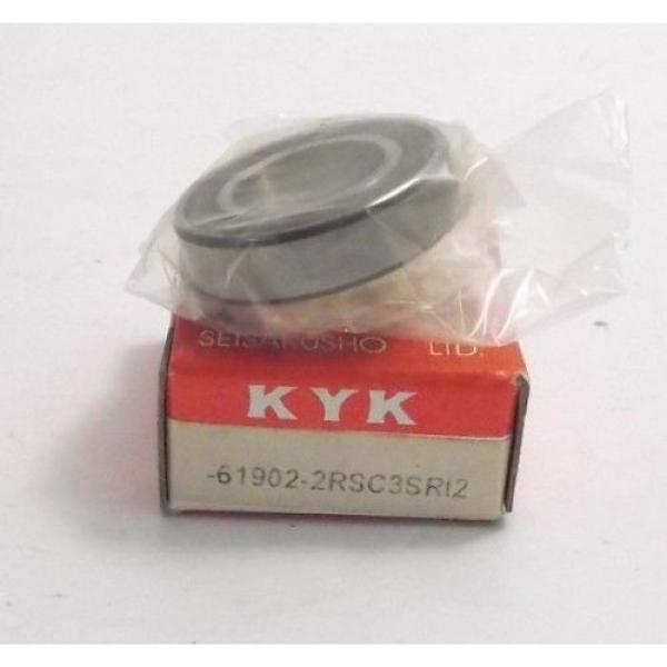 KYK 61902-2RSC3SR12 Single Row Bearing - Double Sealed - Prepaid Shipping #3 image