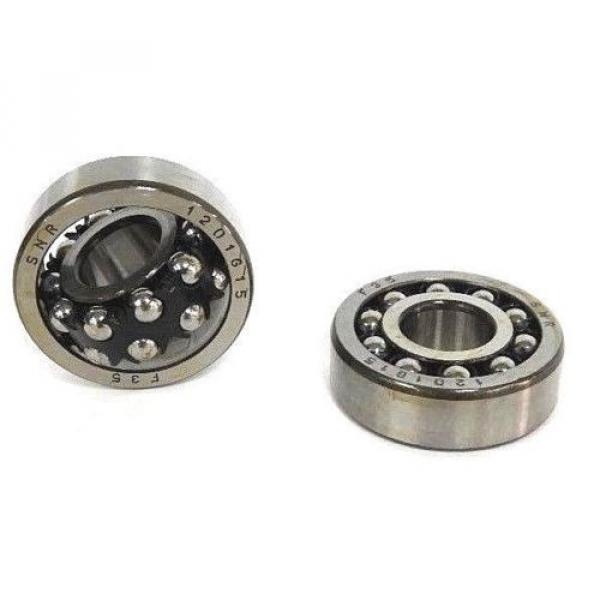 LOT OF 2 NEW SNR 1201G15 BALL BEARINGS SELF ALIGNING DOUBLE ROW #1 image