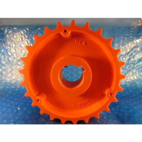 REX, Rexnord N815-25T Double Row Sprocket for #815 Chain, 25 Teeth, 1 7/16&#034; Bore #1 image