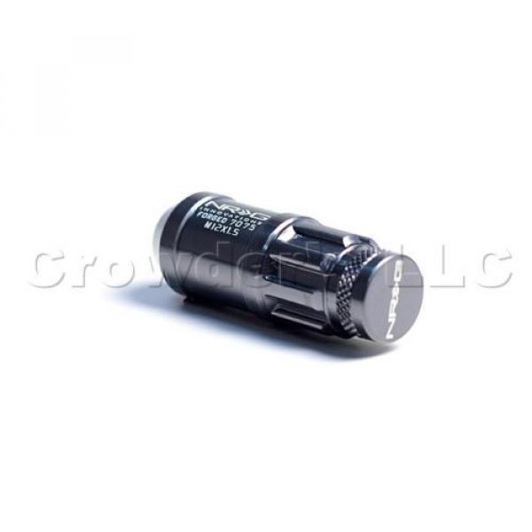 NRG 700 Series Lug Nut Lock Set 4 w/ Dust Caps  Gun Metal  M12 x 1.5mm  LN-L70GM #3 image