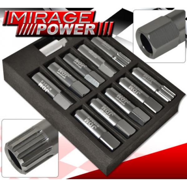 FOR ACURA 12x1.5MM LOCKING LUG NUTS TRACK EXTENDED OPEN 20 PIECES UNIT GUNMETAL #2 image