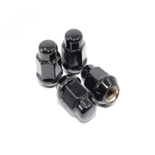 20 Black Acorn Lug Nuts Wheel Locks Combo 12x1.5 Mazda 2 3 5 6 Miata MX-5 RX8 #2 image