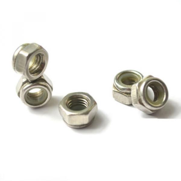A2 Stainless Steel Nylon Insert Locking Nuts M2 2.5 3 4 Lock Nut QTY 50 #3 image