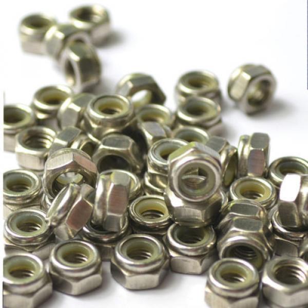 A2 Stainless Steel Nylon Insert Locking Nuts M2 2.5 3 4 Lock Nut QTY 50 #5 image