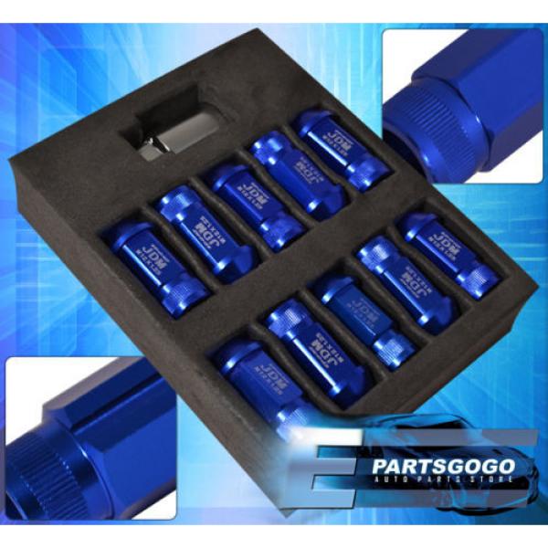FOR NISSAN 12x1.25 LOCKING LUG NUTS TIME ATTACK TUNER WHEELS RIMS 20PC KIT BLUE #2 image