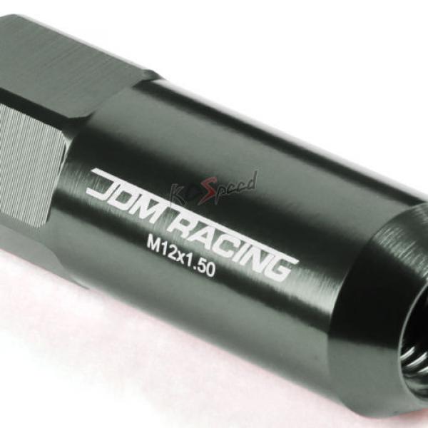 20 M12x1.5 Acorn Tuning 60mm Lug Nut Wheel Rim Lock Camry/Celica/Yaris Gun Metal #2 image