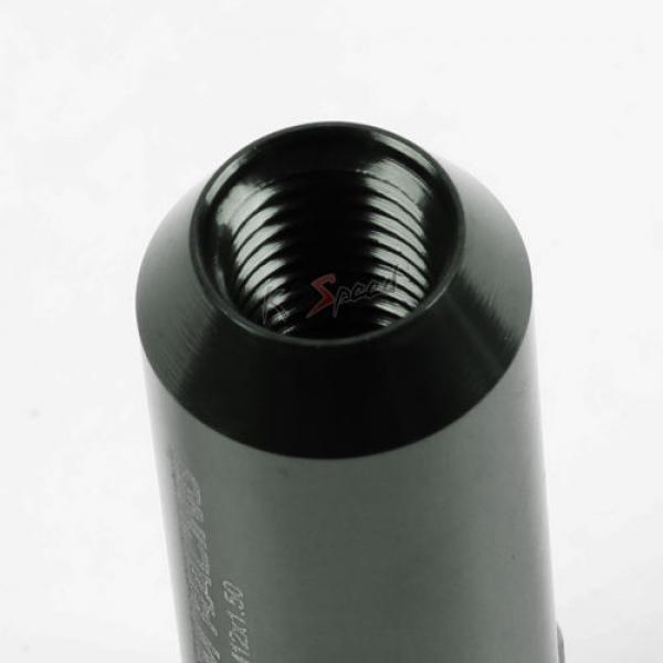 20 M12x1.5 Acorn Tuning 60mm Lug Nut Wheel Rim Lock Camry/Celica/Yaris Gun Metal #4 image