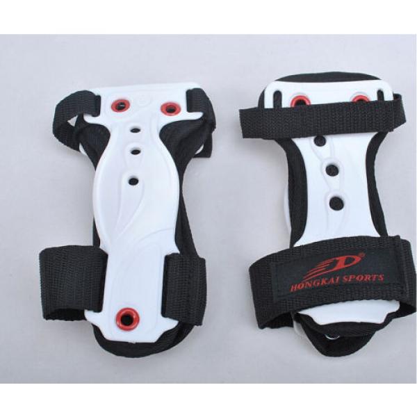 Skating Board Roller Wrist Guard Support Protector Gear Warp Glove White L #1 image