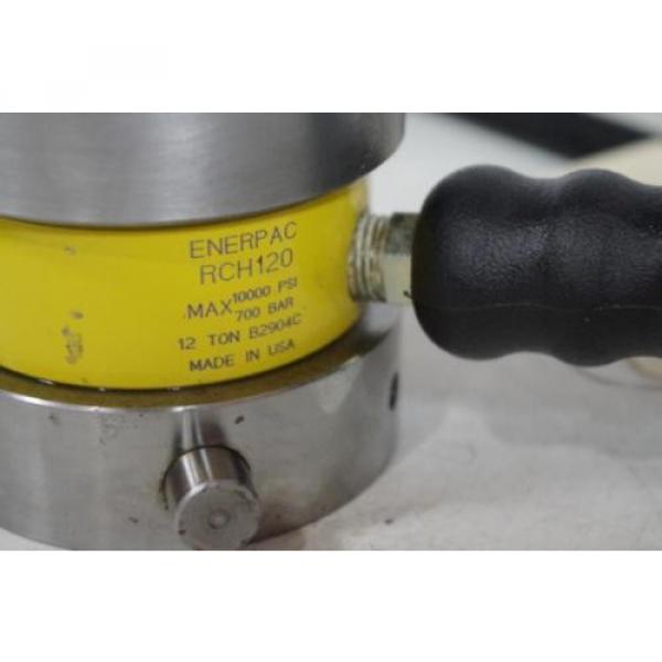 ENERPAC HYDRAULIC CYLINDER  RCH120 10,000PSI  12TON CYLINDER  CODE: HC28 Pump #3 image