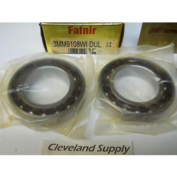 FAFNIR 3MM9108WI DUL SUPER PRECISION BEARING SET (MATCHED PAIR) NEW IN BOX #1 image