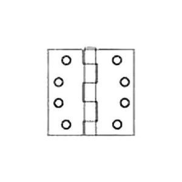 Deltana DSB4 4&#034; x 4&#034; Solid Brass Square Corner Plain Bearing Mortise Hinge - Pai #1 image