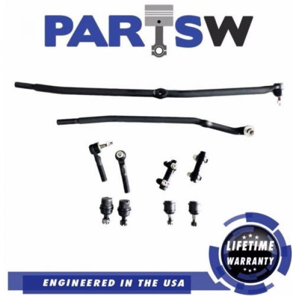 10 Pc Brand New Premium Tie Rod End Ball Joint Kit for Dodge Ram 2500 Ram 3500 #1 image