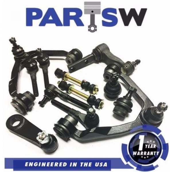 14 Pc New Control Arm Tie Rod End Ball Joint Kit Ford F250 F150 Expedition 97-04 #1 image