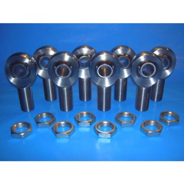 4-Link 1-1/4&#034; x 1&#034; Bore, Chromoly Rod End /Heim Joint, With Jam Nuts (1.25-1.00) #1 image