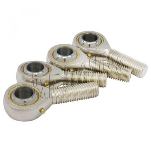 4 Male 12mm Threaded Rod End Tie Bearings Link Joint #2 image