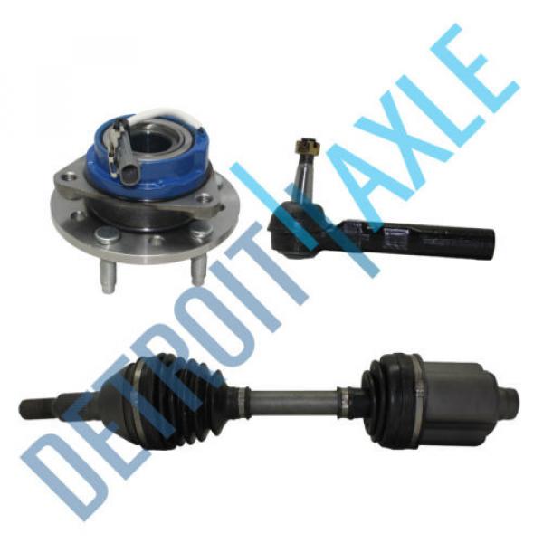 Front Driver Side CV Axle Shaft + Wheel Hub Bearing and Assembly + Outer Tie Rod #1 image