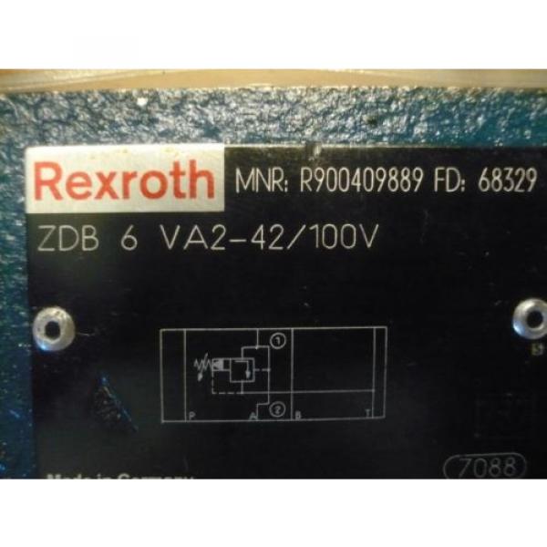 New Rexroth R900409889 ZDB 6 VA2-42/100V ZDB6VA2-42/100 Valve #5 image
